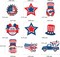 Fourth-4th of July-Imemorial Party-Decorations Streamers - 13pcs Red White Blue